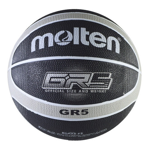 Balon Basket # 5 Molten Bgrx5-ks Color Negro/Gris