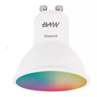 Lámpara Led Dicro Gu10 7w Smart Wifi Baw App Smartlife Color De La Luz Rgb