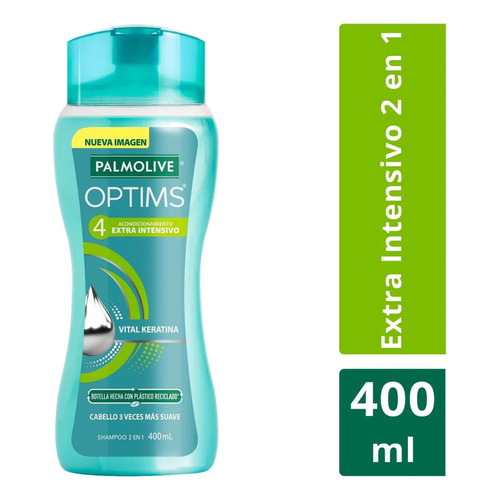 Shampoo Palmolive Optims 4 Vital Keratina 2 en 1 400ml