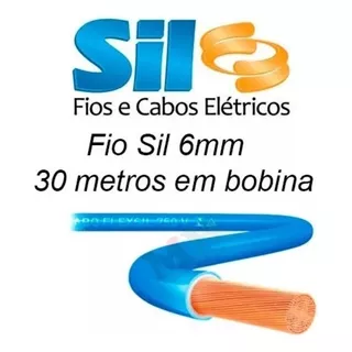 30 Metros Cabo Fio Elétrico Sil Flexível 6mm