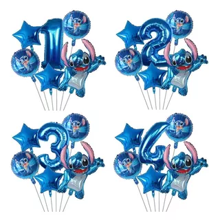 Set Globos Stitch + Numero