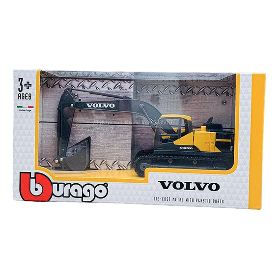 Bburago Volvo Excavadora Miniatura Escala 1:50