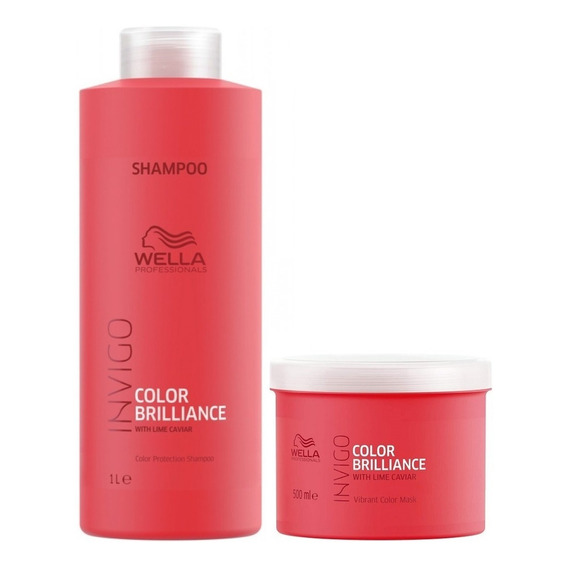 Shampoo 1000ml + Mascarilla 500ml Wella Invigo Brilliance