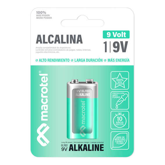 Batería 9v Alcalina