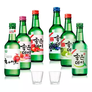 Combo 6 Soju + 2 Vasos