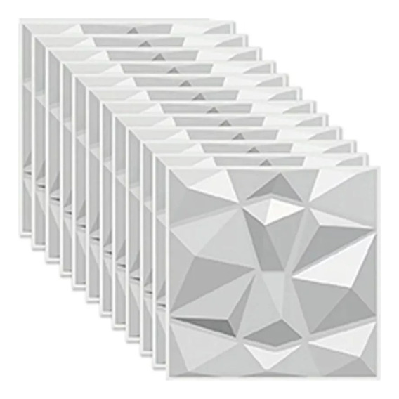 Paneles Decorativos 3d 50x50 24 Pzs Color Blanco Panel 3d