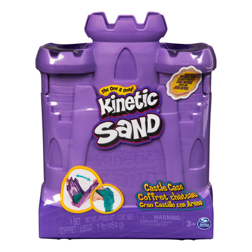 Kinetic Sand 6068384 Castillo con 454 g de arena espacio de juegos