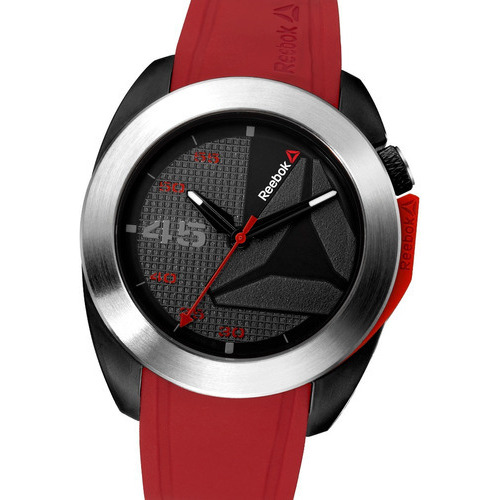 Reloj Reebok Sidekick Oxo Rd-sko-g2-pbir-br Color de la malla Rojo Color del bisel Plateado Color del fondo Negro