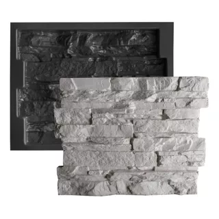 Forma Para Gesso 3d E Cimento -  Pedra Rústica - 0202