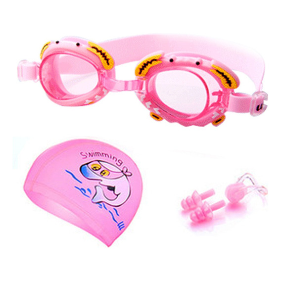 Gafas De Natación Kit 3 En 1, Niño Nadar Protección Uv 