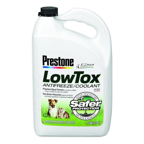 Refrigerante Prestone Low Tox Safer Protection For Pets 50% Color Verde