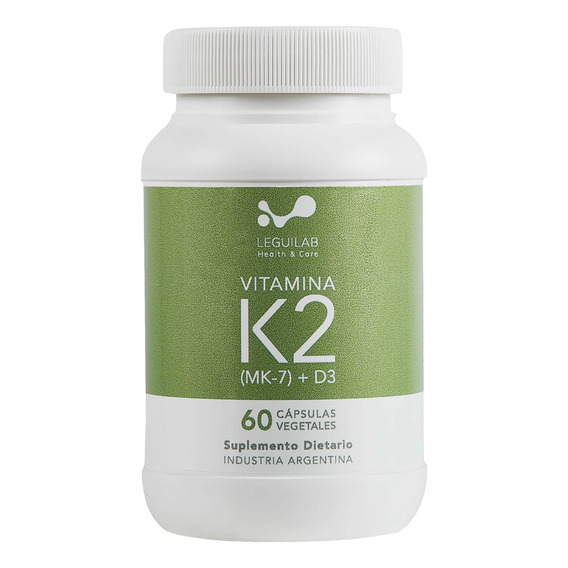 Vitamina K2 (mk7) + Vitamina D3 Leguilab X 60 Capsulas Sabor Neutro