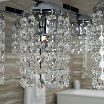 Aplique Lyon 3 Luces Cairel Deco Cristal Cromo Apto Led - Cromo