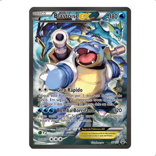 Carta Pokémon Blastoise Ex Xy122 Promo Xy Ultra Rara Tcg Copag
