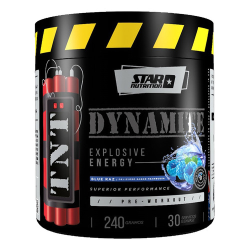 Tnt Dynamite Star Nutrition 240g Pre Workout Sabor Blue raz