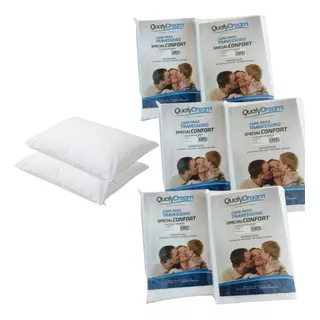 Kit Com 6 Capas Para Travesseiro Anti Alérgico, Anti Ácaro