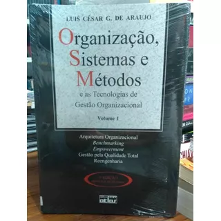 Livro Organização, Sistemas E Métodos - Volume I ( Lacrado )