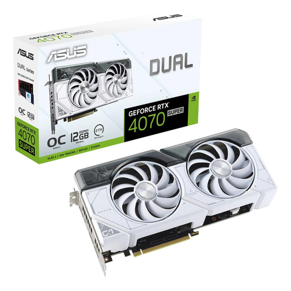 Tarjeta De Video Asus Dual Geforce Rtx 4070 Super White Oc Edition 12gb Gddr6x