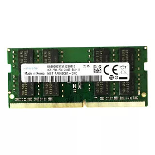 Memoria Ram Color Verde  8gb 1 Samsung M471a1k43cb1-crc