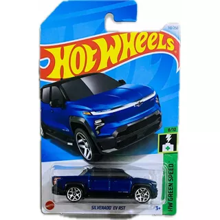 Hot Wheels Silverado Ev Rst Azul Hw Green Speed 8/10 | 2024