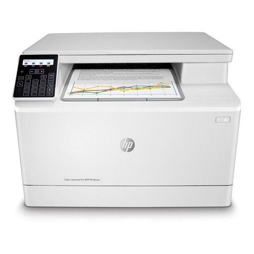 Impresora a color multifunción HP LaserJet Pro M182nw con wifi blanca 220V - 240V