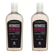 Pack Shampoo Hermoso Remedio ® Crecimiento Acelerado Anticaida Reparador Hidratante Anti Frizz Para Mujer 250ml Por 2 Unidades