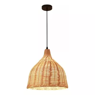 Pendente Bambu Bancada Area Gourmet Artesanal Madeira E27 2m