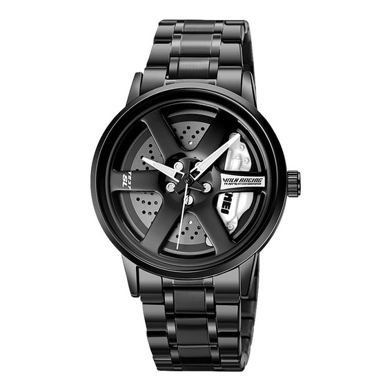 Reloj pulsera Skmei 1787 color negro - fondo negro/blanco