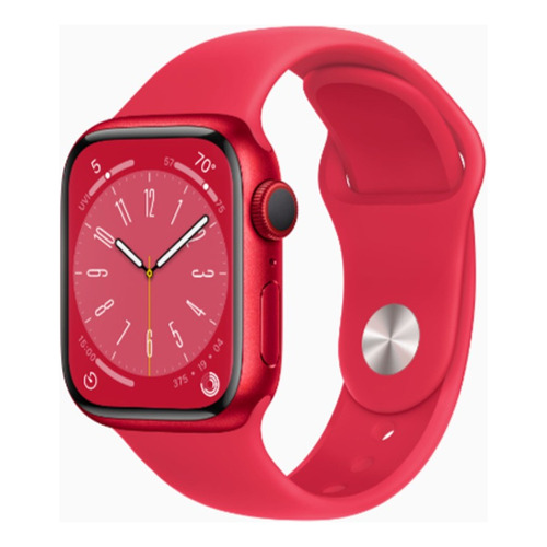 Apple Watch Serie 8 41mm Gps  M/l Red Caja Alum Y Sport Band Color De La Caja Rojo