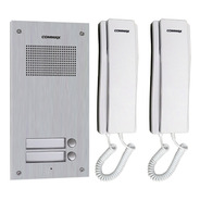 Kit Commax Portero De Audio Para Edificio Con 2 Interfonos