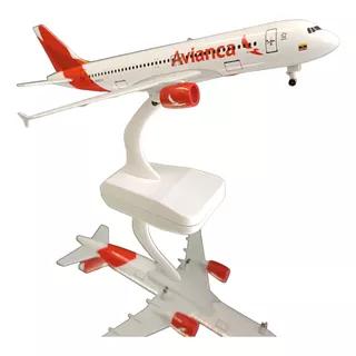 Avion A Escala 1:350, Avianca A-320, De 19cms Largo. Metálic