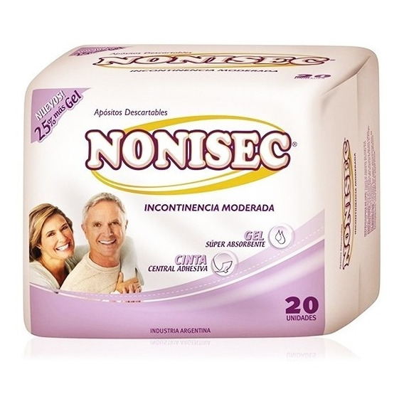 Nonisec Apósito Para Incontinencia Moderada X 20 Unidades