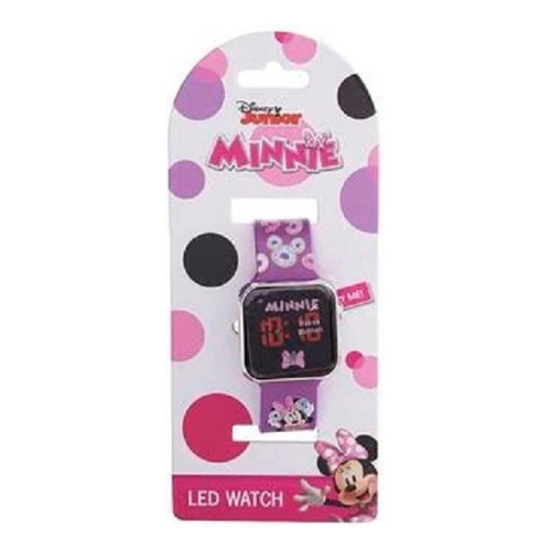 Reloj Minnie Mouse Led Watch Color De La Correa Lila