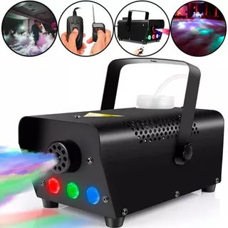 Maquina De Fumaça 600w 3 Leds Coloridos Rgb Festa Balada Dj