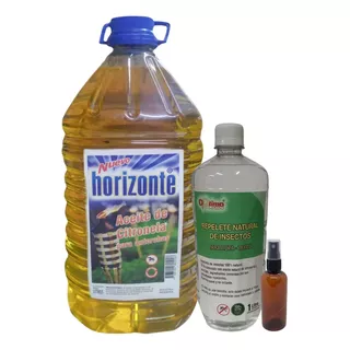 Aceite Citronela P/antorcha 5l + Repelente Natural Mosquitos