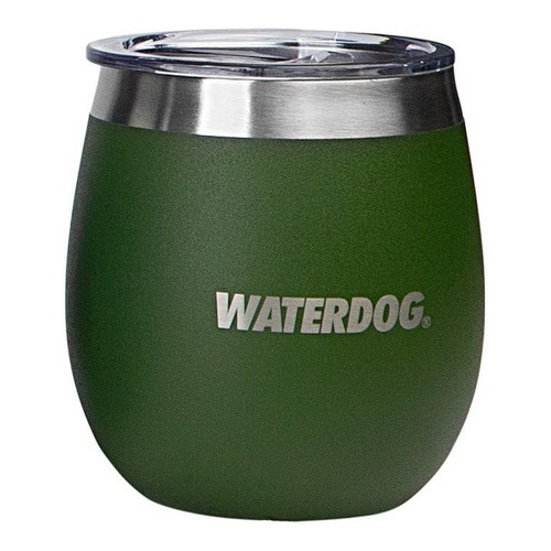 Vaso Termico Mate Waterdog Copon 240cc Acero Inox Con Tapa Color Verde Copon 240