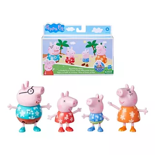 Peppa Pig Set De 4 Figuras - De Vacaciones