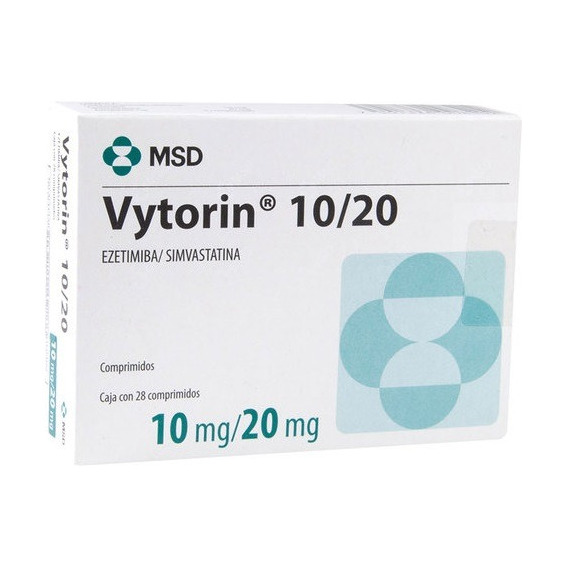 Vytorin 10/de 20 Mg Caja 28 Comprimidos Ezetimiba