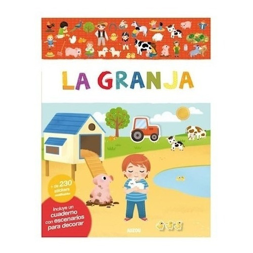 Libro De Stickers : La Granja, De Vários. Editorial Auzou, Tapa Blanda En Español