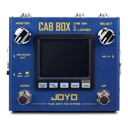 Pedal de efecto Joyo Revolution Cab Box R-08  azul