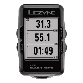 Ciclocomputador Lezyne Macro Easy Gps Color Negro