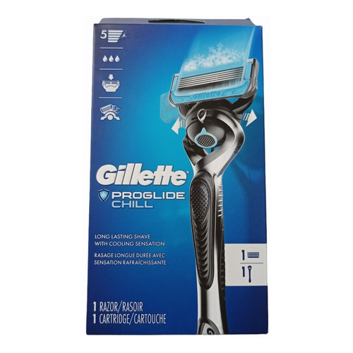 Rastrillo Gillette Proglide Chill Con 5 Navajas Libricado