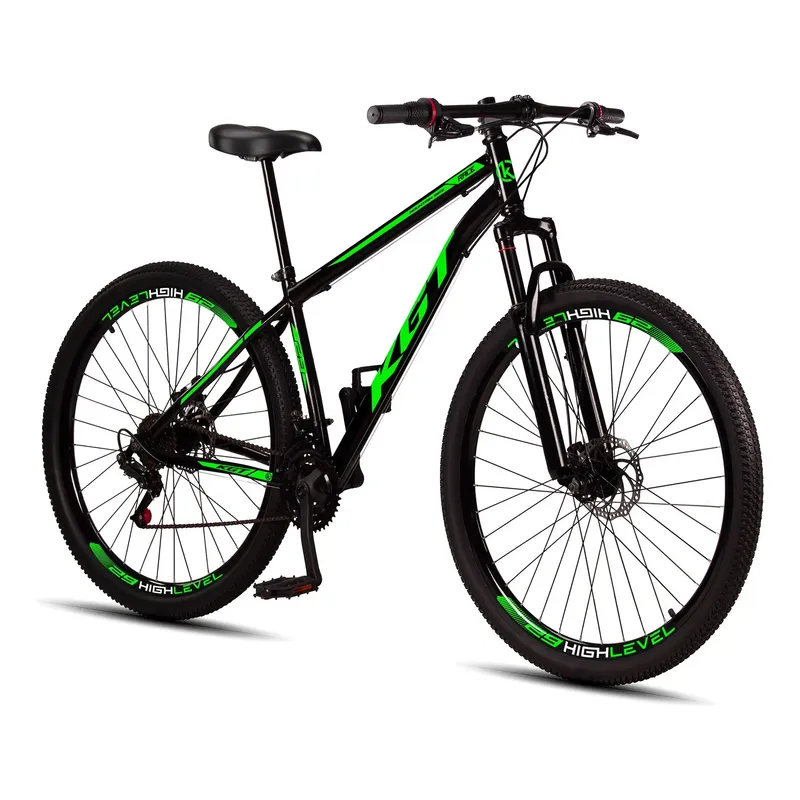 Bicicleta Aro 29 Aço Carbono Freios A Disco Suspensão 21 Velocidades Quadro em Várias Cores