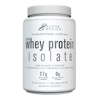 Whey Protein 100% Isolate Marca Alpha Medica Premium Sabor Sin Sabor