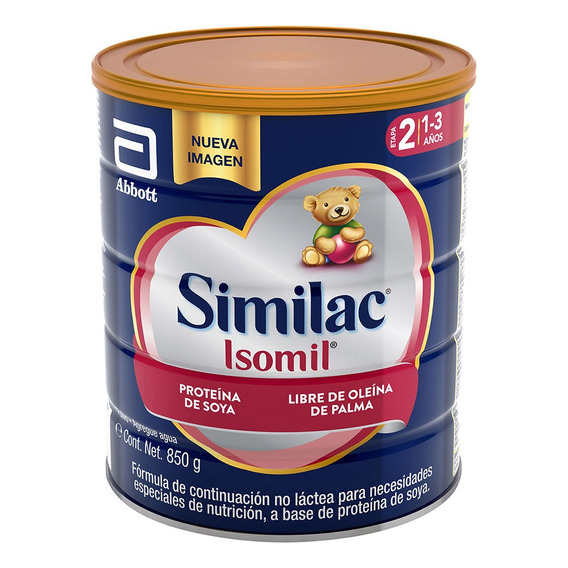 Similac Isomil Etapa 2, 850gr Base De Proteína De Soya