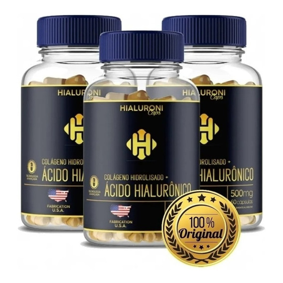 Hialuroni Caps - Ácido Hialurônico Americano Compre 2 Leve 3