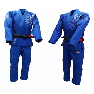 Kimono Jiu-jitsu Bjj - Krieger Samurai Phantom Azul E Preto