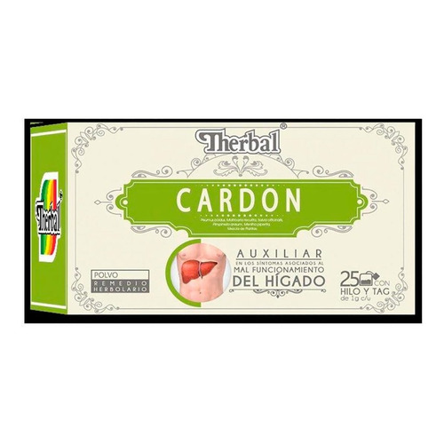 Té Cardon Remedio Herbolario Hígado 25 Sobres 60g