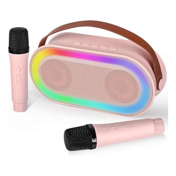 Máquina De Karaoke Para Niños Juguete Canto Con 2 Micrófonos