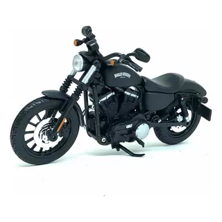 Moto Harley Davidson Sportster Iron 883 2014 1:12 Maisto Cor Preto